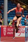 Samantha Coleby in the 400 metres hurdles at the Sainsbury's British Championships, Birmingham.